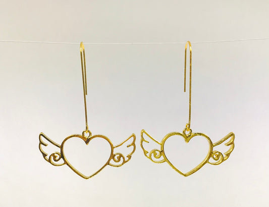 Wing Heart Earrings