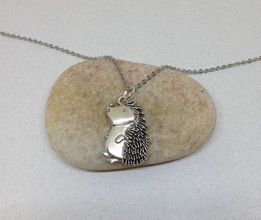 hedgehog necklace, Porcupine Jewelry