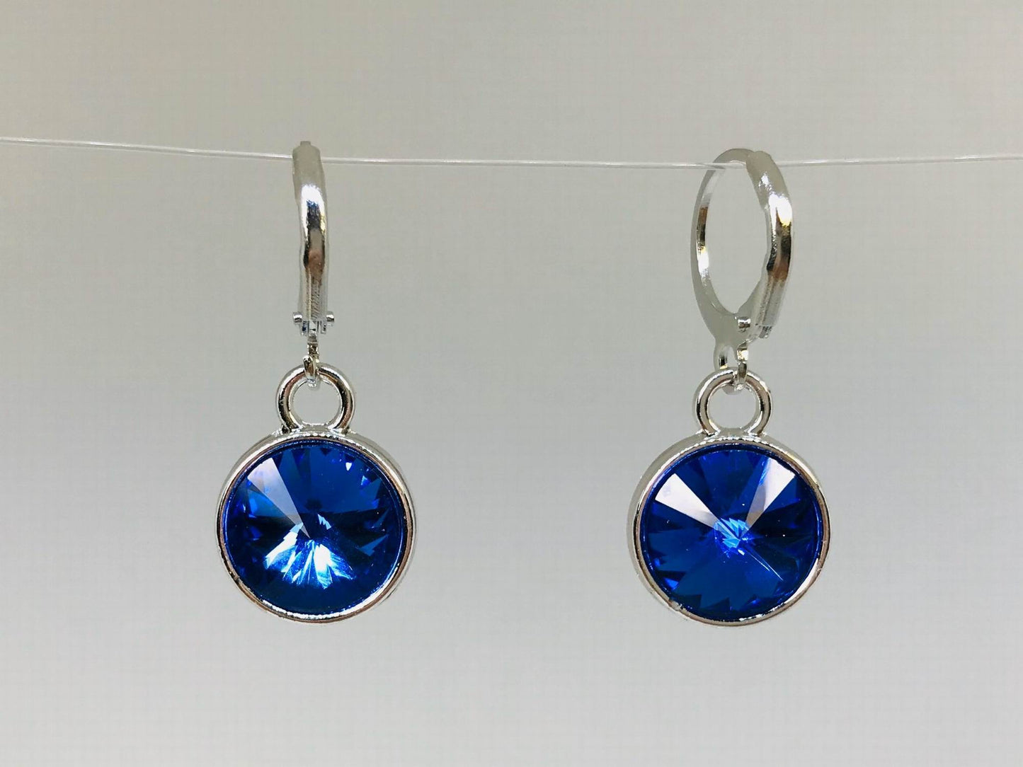 Sapphire Birthstone Jewelry, Huggie Earrings