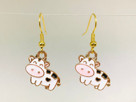Anime Cow Earrings Kawaii Ggifts