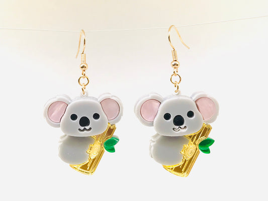 Koala bear earring Kawaii Gift Funky Novelty