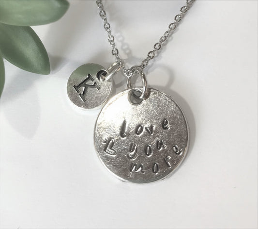Love you more Charm Necklace - Couple, Lover Jewelry