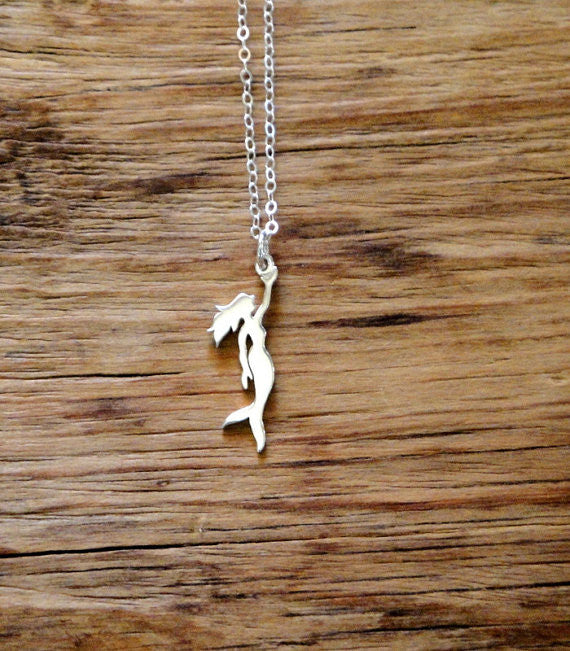Mermaid charm necklace