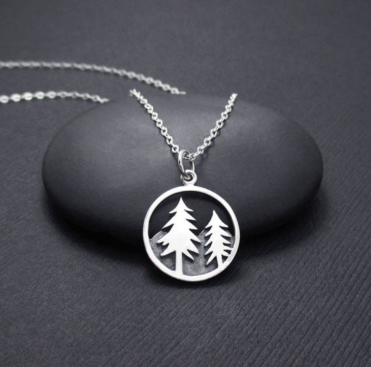 Forest Tree Charm Necklace