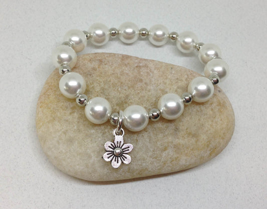flower girl wedding gifts pearl bracelets