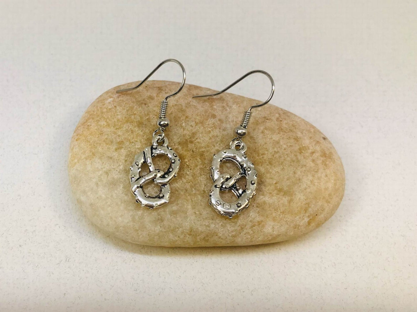 pretzel quest charm earrings