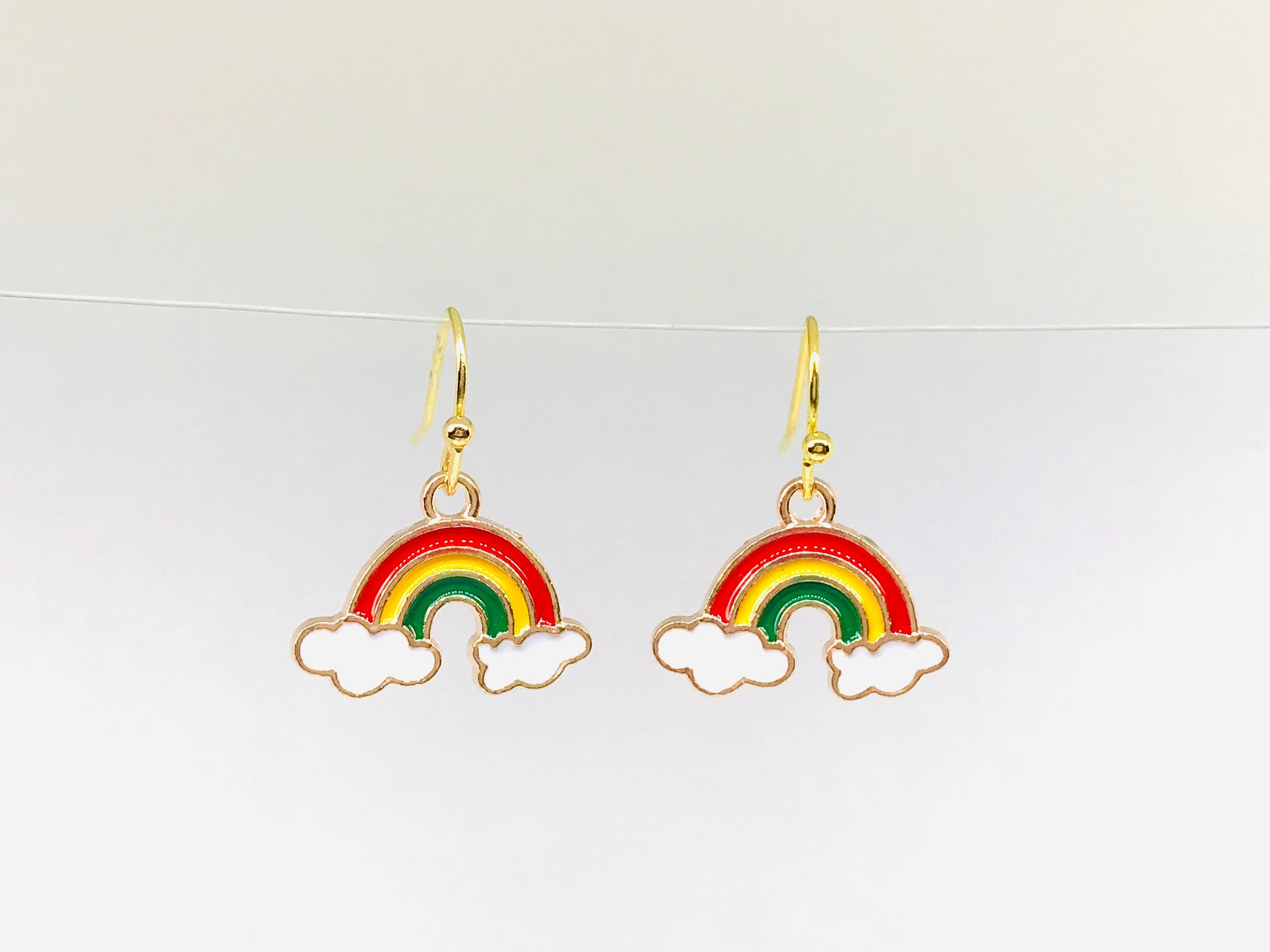 rainbow's end earrings funky novelty gift Kawaii