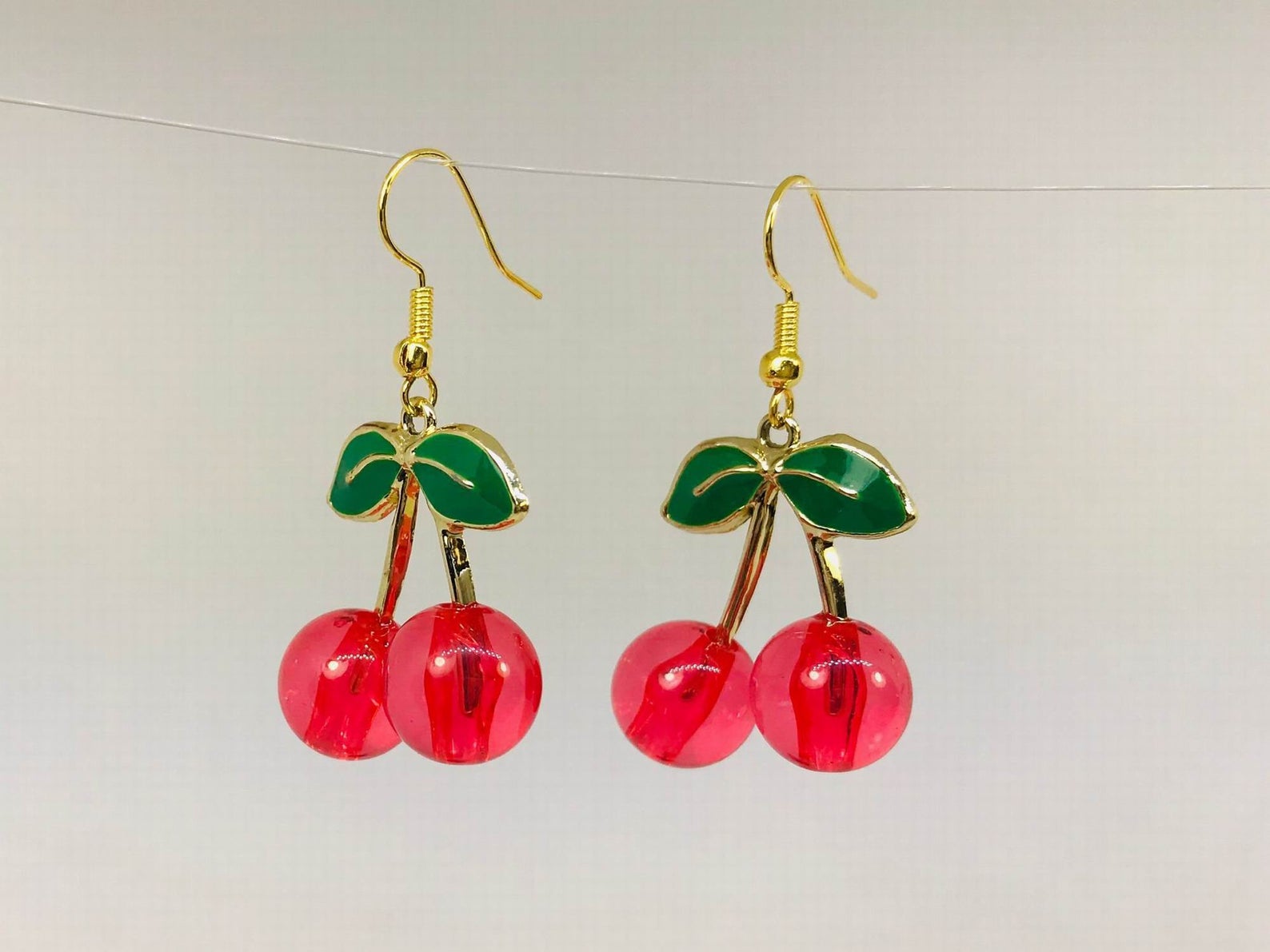 red cherry earrings gift