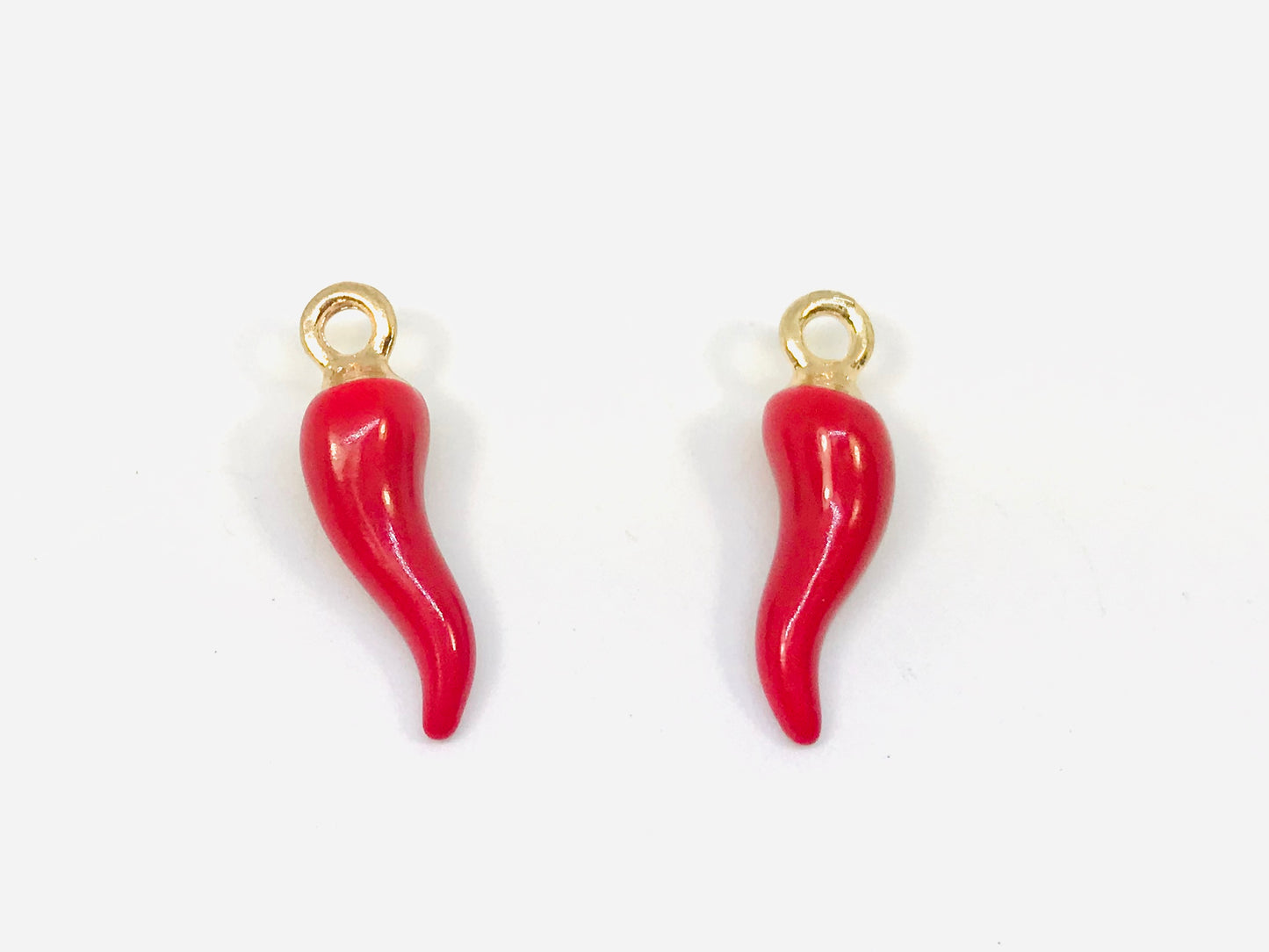 3 Red Chili Pepper Novelty Charms