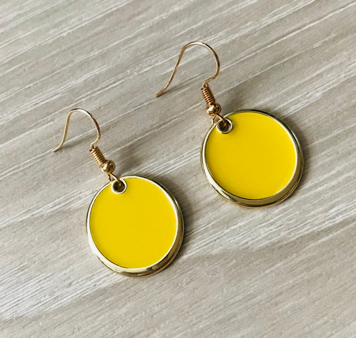 Colorful Round Circle Disc Enamel Earrings minimalist gifts