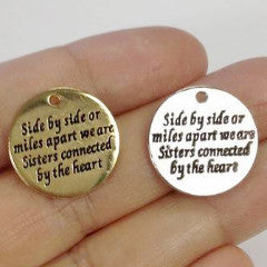 5 Side by Side Or Miles SISTERS CHARM