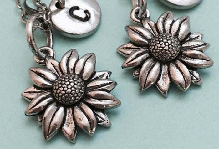 Sunflower charm, Flower Charms, Daisy Charm